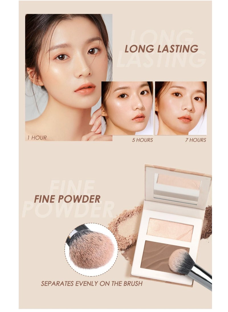 FOCALLURE - Highlight &Contouring Palette- #2 Champagne Pop - Image 1