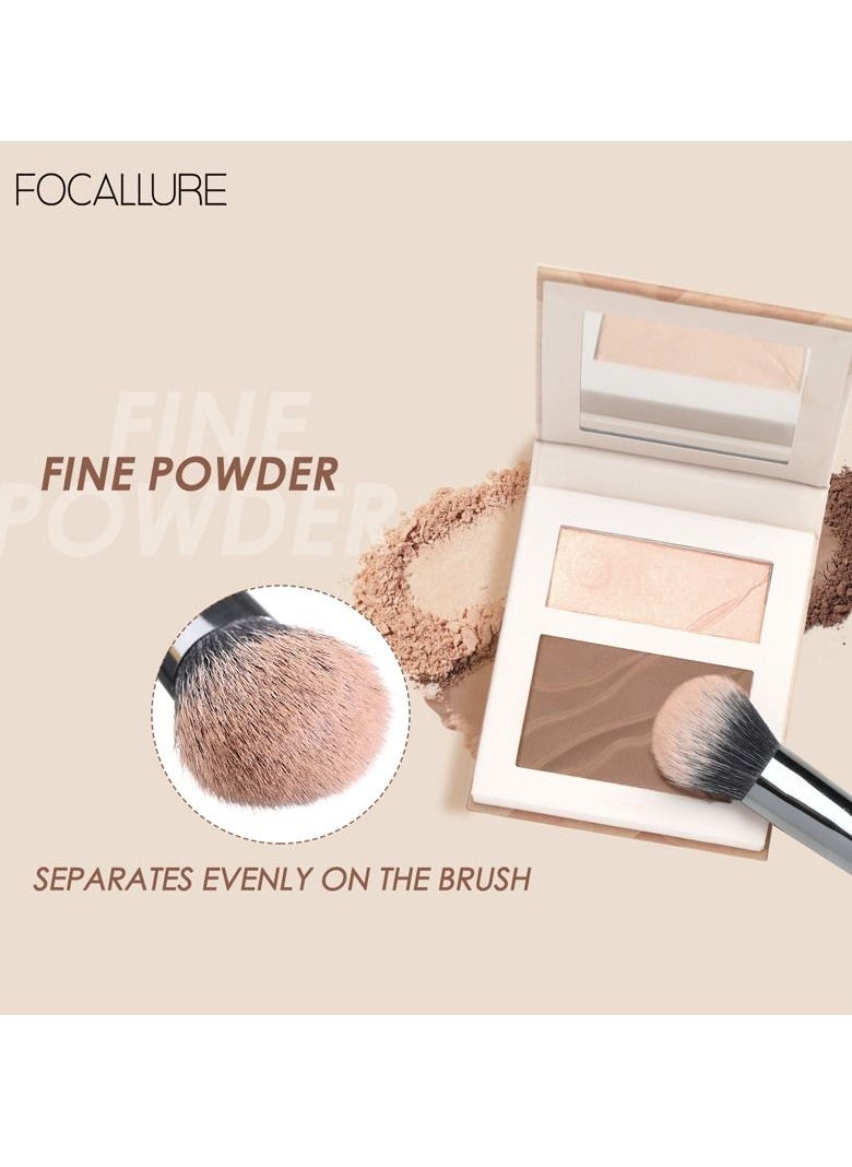 FOCALLURE - Highlight &Contouring Palette- #2 Champagne Pop - Image 1