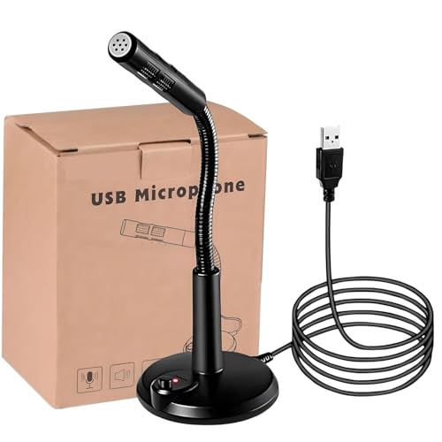 Cables Kart Noise Cancelling USB Microphone for Windows and Mac, Professional PC Microphone Computer, Laptop, Desktop, Plug and Play Mic - Image 1