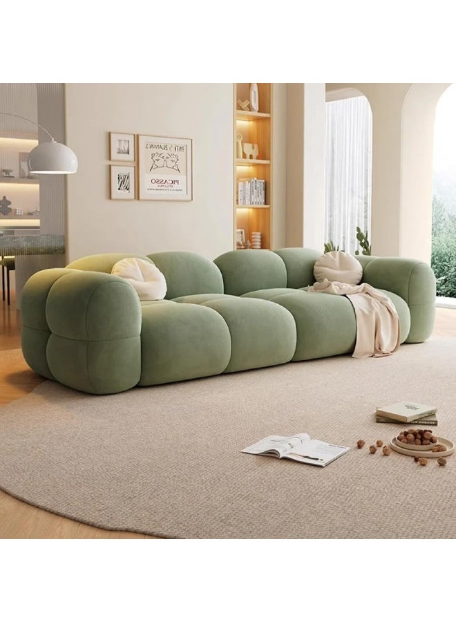Zayn comforts Plush 3-Seater Velvet Bubble Cloud Sofa - Image 3