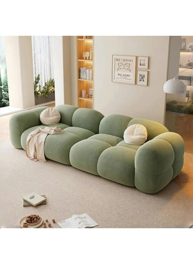 Zayn comforts Plush 3-Seater Velvet Bubble Cloud Sofa - Image 4