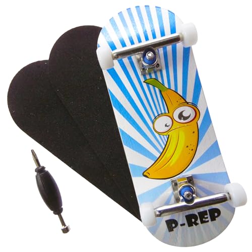 PREP V2 Performance Complete Wooden Fingerboard 34mm Banana - Image 1