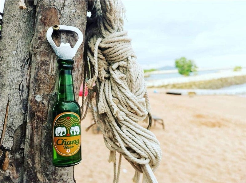 ISSAREE Magnetic Beer Bottle Opener Figure Beer Bottle Bar Refrigerator Decor Unique Birthday Gifts Collection (Chang Beer) - Image 3