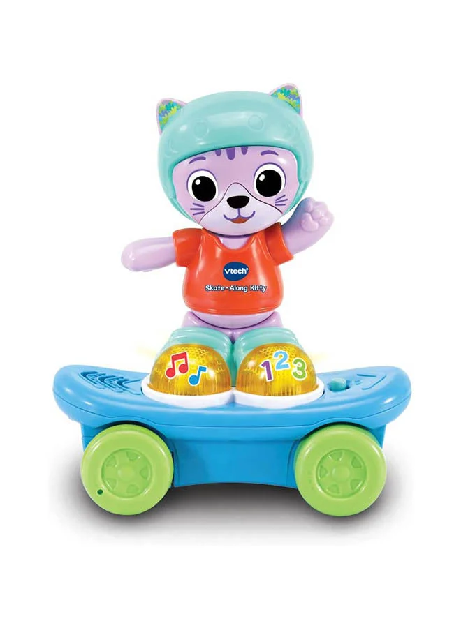 في تك Skate-Along Kitty, Interactive Baby Toy With Lights And Music, Pull Back Gift For Infants