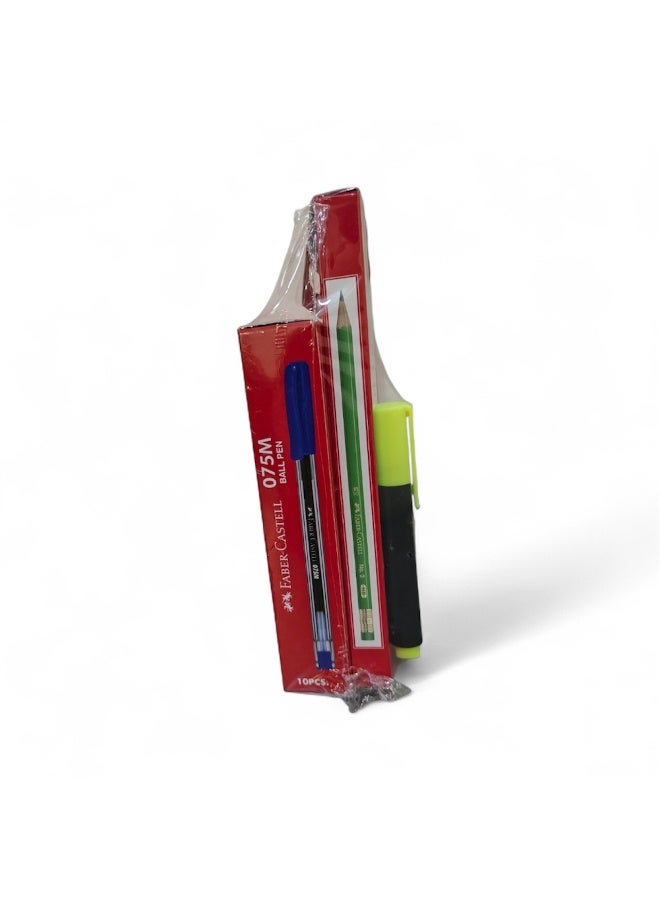 قلم رصاص جرافيت FC 1323 + FC 075M(10)+FC Textliner (مجموعة)