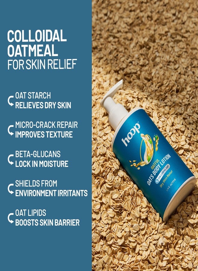 hoop Oats Body Lotion | Oatmeal Body Lotion for Dry Skin Women & Men | Helps Itchy, Very Dry or Sensitive Skin | Chamomile Oil, Non Sticky Body Moisturizer with Colloidal Oat | 250 ml (250 ml) - Image 4