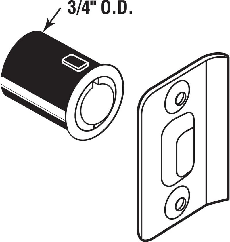 PRIMELINE N 7331 Drive-In Ball Catch with Strike, 3/4 x 1-3/16 In., Diecast, Brass Plated, Adjustable (Single Pack) - Image 2