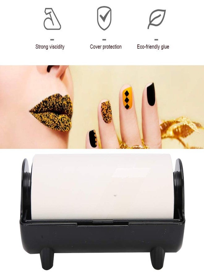Yinhing Nail Stamper Oil‑Absorbing Sheet, Absorbing Sheet Paper Nail Art Stamper Pattern Removal Tool Manicure Tool, Nail Stamping Gel Remover Paper(Black) - Image 4