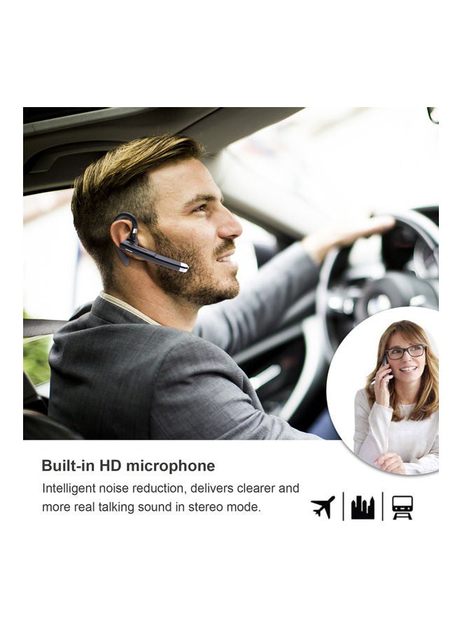 YYK-520 Business Bluetooth 5.0 Wireless Headphone Black - Image 3