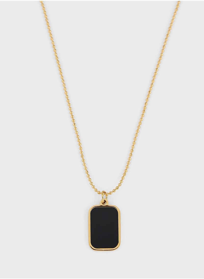 Seventy Five - Rectangular Pendant Necklace - Image 1