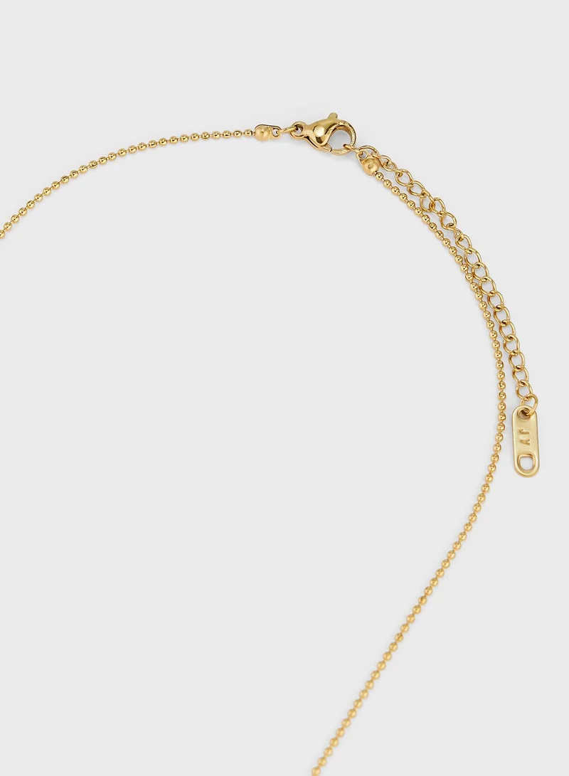 Seventy Five Rectangular Pendant Necklace