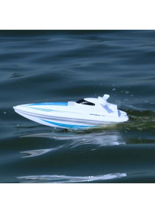 Remote Control Boat High Speed Speedboat Water Yacht Electric Small Ship Model Can Be Launched Wireless Children Boys Play King-Color:Blue Upgraded Version★-Specification:Playable [total Three Batteries For About 90 Minutes]★  - Image 1
