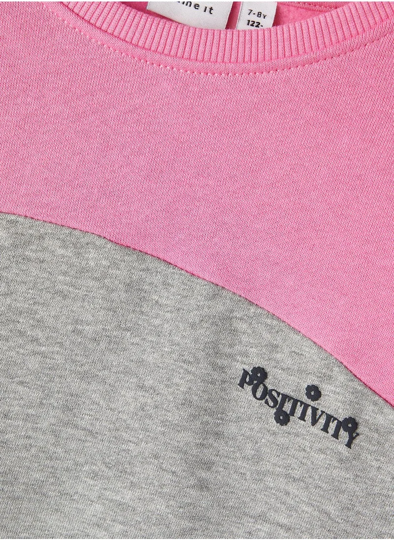 NAME IT Kids Color Block Sweatshirt