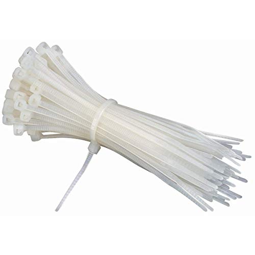 SCHOFIC Cable Zip Ties Heavy Duty 158 MM [Size 6.0 INCH], Ultra Strong Plastic [Polyamide] Wire Ties with 49 Pounds Tensile Strength, Nylon Tie Wraps with 4.8 MM Width (50, WHITE) - Image 5