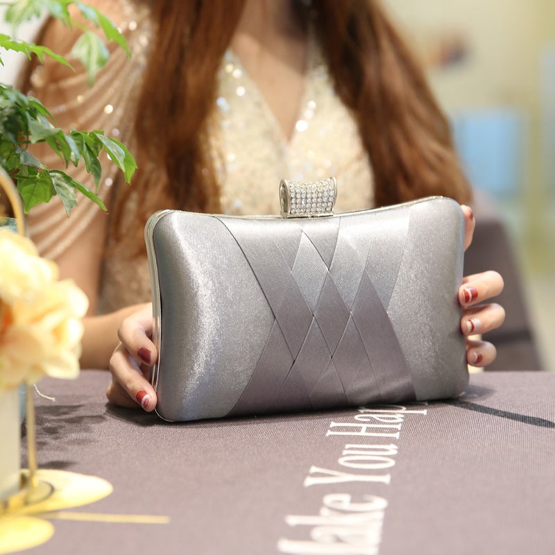 Spot Simple Diamond-Encrusted Dinner Bag Hand Bag Gift Bag Ladies Banquet Bag 7395 - Image 2