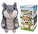 YOEGO Talking Hamster Repeats What You Say Interactive Stuffed Plush Animal Talking ToyPerfect Toy Gifts for Boys Girls Age 3 Gray - Image 4