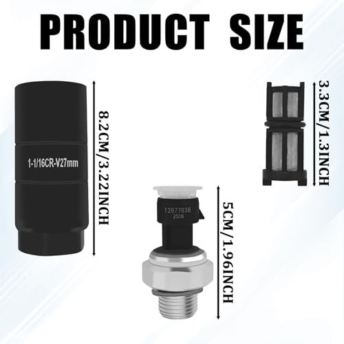 HHZL Oil Pressure Sensor Socket 12673134 Oil Pressure Switch Sending Unit for 2009-2020 Chevy Silverado 1500 2500 3500 4500 Tahoe Suburban Avalanche, GMC Savana Sierra Yukon, Cadillac CTS Escalade - Image 2