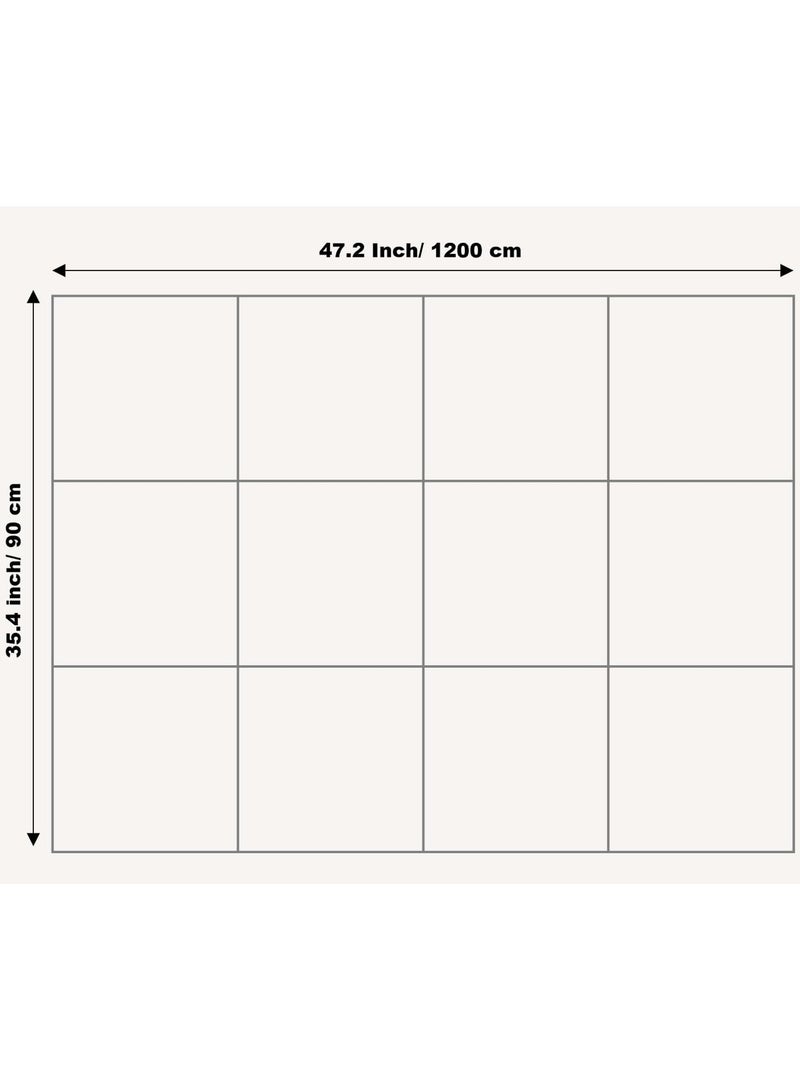 Dominy Large Notice Board, 12 Pack of 30×30cm Felt Wall Tiles with Safe Removable Adhesive Labels and Box of Thumbtacks, Corkboard Alternative, Office Wall Tackboard (Light Khaki)  - Image 4