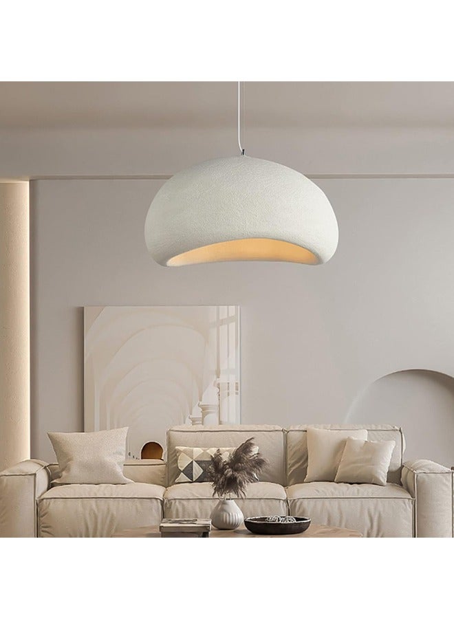 L&E 50cm Modern Pendant Light for Dining Room Kitchen Island Hallway Restaurant Hanging Lamp E26 Base Japanese Wabi-Sabi Style Bird Nest Shape Lighting Fixture (Dia 19.7 inch) - Image 1