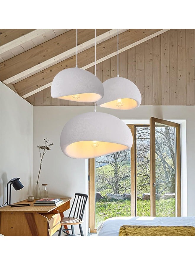 L&E 50cm Modern Pendant Light for Dining Room Kitchen Island Hallway Restaurant Hanging Lamp E26 Base Japanese Wabi-Sabi Style Bird Nest Shape Lighting Fixture (Dia 19.7 inch) - Image 5