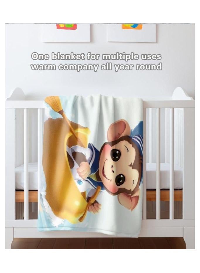 general Children's or student cartoon flannel thin blanket (warm and comfortable, suitable for sleep, games) 100cm*150cm - 993 - Image 5