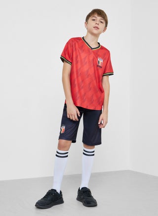 Teens Belgium Print Jersey T-Shirt and Shorts FIFA Football Set