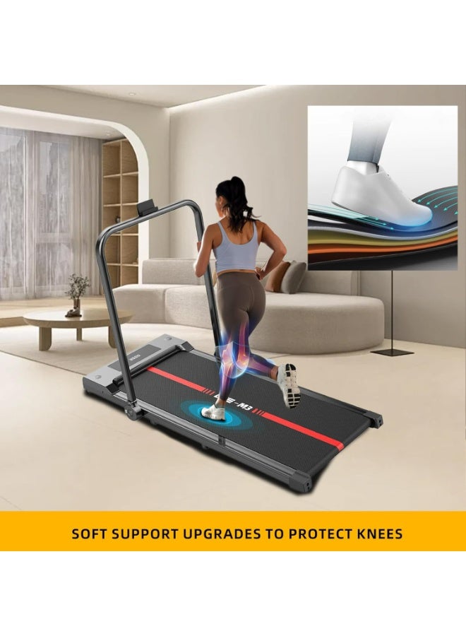 RUIYADA Under Desk Treadmill, Walking Pad 3 in 1 Folding Treadmill, Walking Jogging Treadmills for Home Office, 2.5HP Low-Noise LED Display, Preset and Adjustable Programs - Image 2