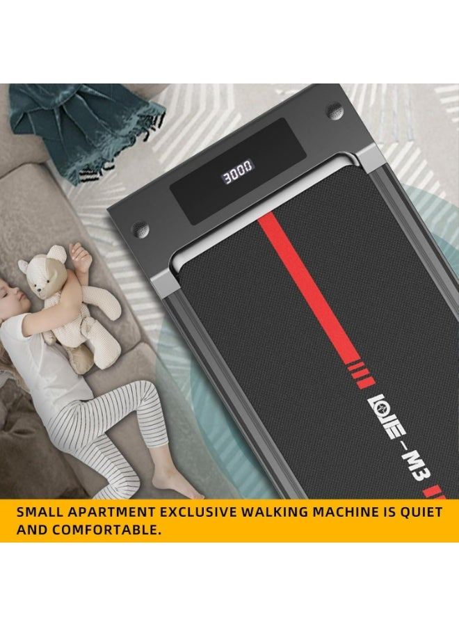 Under Desk Treadmill, Walking Pad 3 in 1 Folding Treadmill, Walking Jogging Treadmills for Home Office, 2.5HP Low-Noise LED Display, Preset and Adjustable Programs image 6