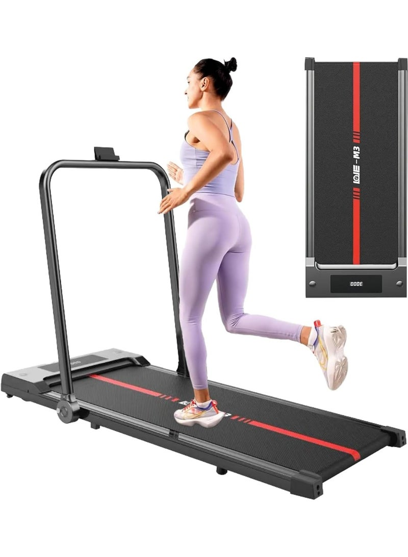 RUIYADA Under Desk Treadmill, Walking Pad 3 in 1 Folding Treadmill, Walking Jogging Treadmills for Home Office, 2.5HP Low-Noise LED Display, Preset and Adjustable Programs - Image 1