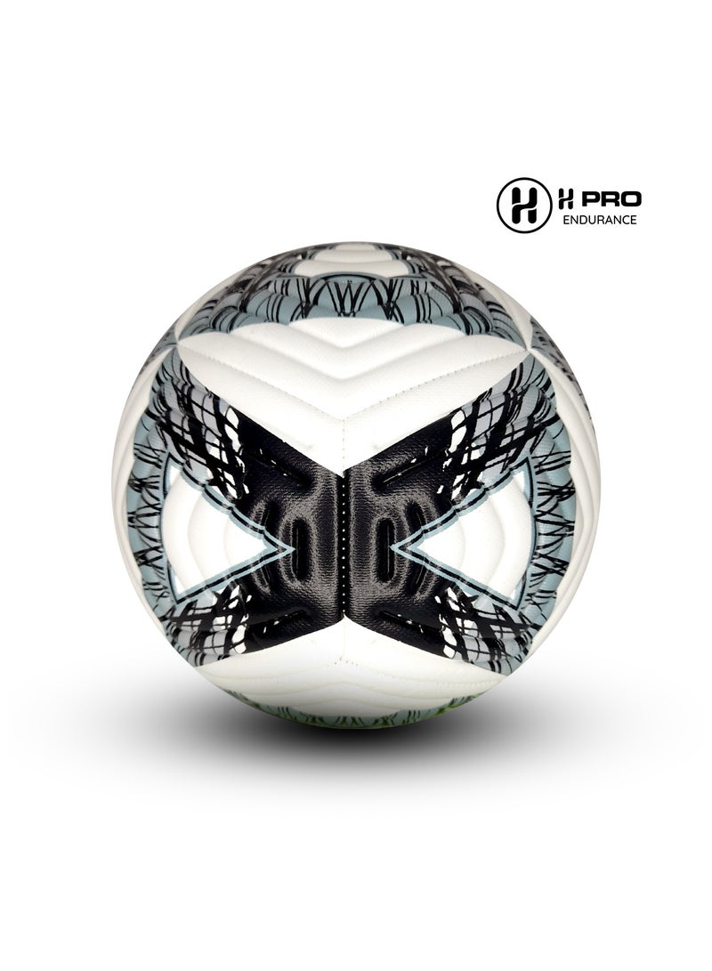 أتش برو إتش إم سبورتس كرة القدم البطل | مثالية للتدريب والممارسة والمباريات | أسود/أبيض - Image 1