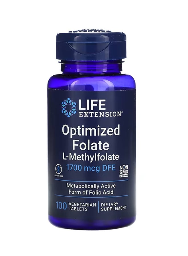 Optimized Folate 1700 mcg DFE 100 Vegetarian Tablets