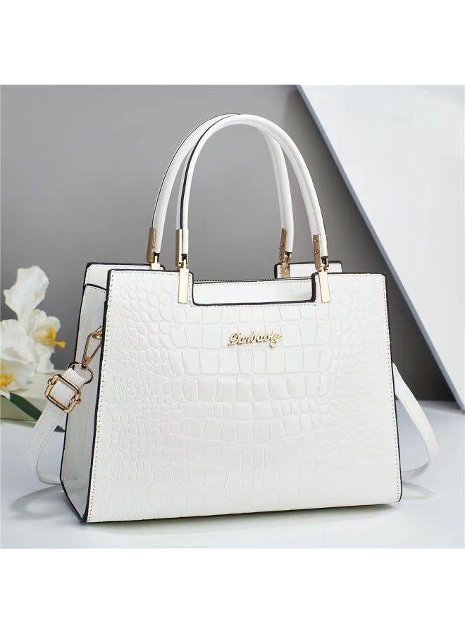 Dezia Light Luxury Crocodile Pattern Middle-aged Women's Bag New Style Elegant Women's Bag Mother's One-shoulder Handbag For Women - Image 5