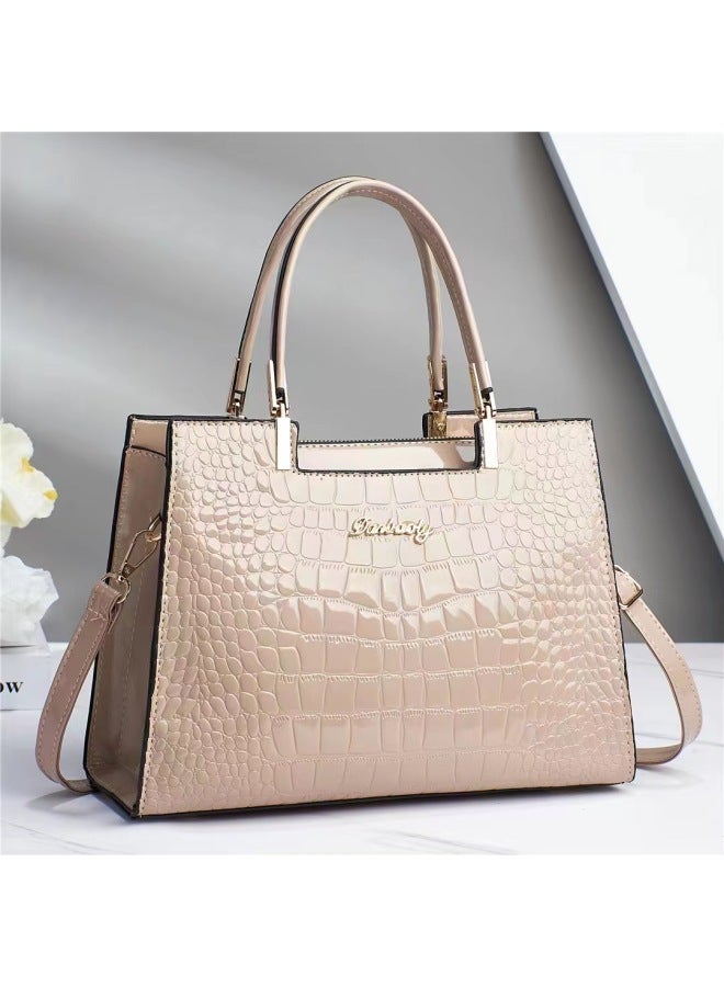 Dezia Light Luxury Crocodile Pattern Middle-aged Women's Bag New Style Elegant Women's Bag Mother's One-shoulder Handbag For Women - Image 4