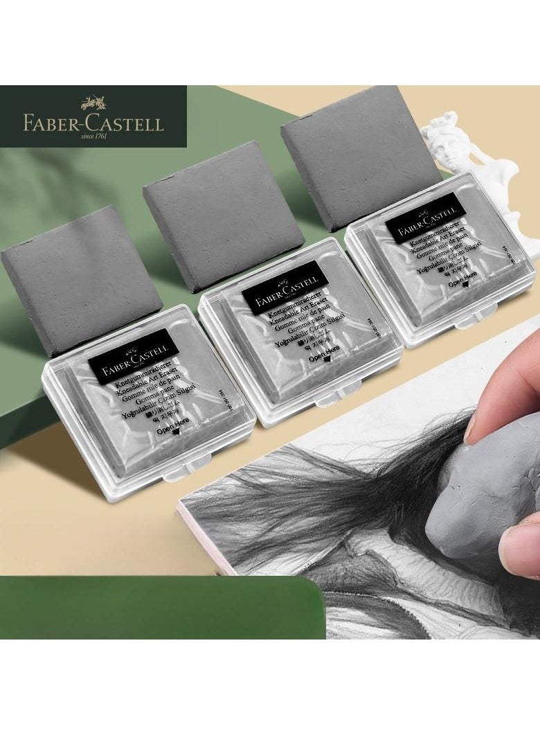FABER-CASTELL Artist Knead Eraser Grey  - Image 4