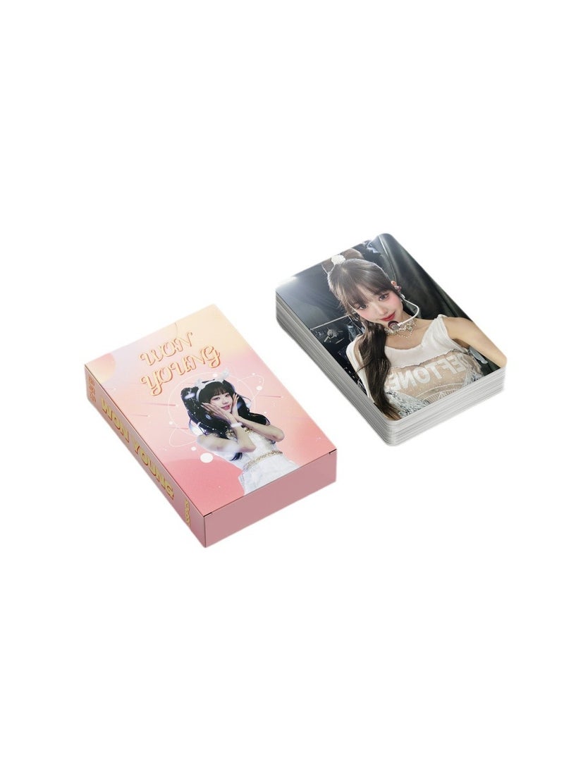 NIBEMINENT 55 Pcs Kpop IVE - Jang Wonyoung Lomo Cards Card For Fans Collection Gifts - Image 3