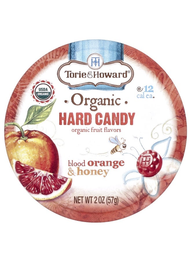 Torie & Howard Torie & Howard, Organic Hard Candy, Blood Orange & Honey, 2 oz (57 g)  - Image 1