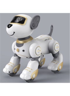 Generic Intelligent Voice Dialogue Charging Robot Dog Touch Induction Song Dance Programming Remote Control Robot Educational Toys-Colour:Bg1536 Dubi 2nd Generation Orange Intelligent Voice + Programming + Intelligent Following + Touch Interaction-Specification:Three Electricity Version  - Image 4