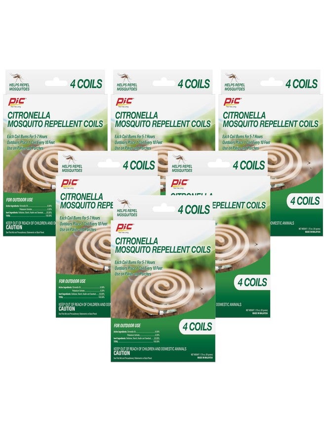 PIC CIT-Coil-4 Citronella Coils, 6-Pack (24 Total Coils) - Image 1