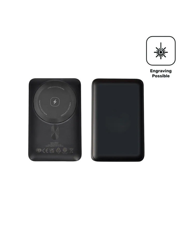 GREENMNKY Wireless charging Power bank 10000 mAh - Engravable - Image 1