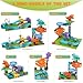 COUOMOXA Dinosaur Marble Run Building for Kids 3 4 5 6 7 8 Years Old Kids Dinosaur Building Blocks Toys Preschool Montessori Game Compatible with Major Brands for Boys Girls - Image 4