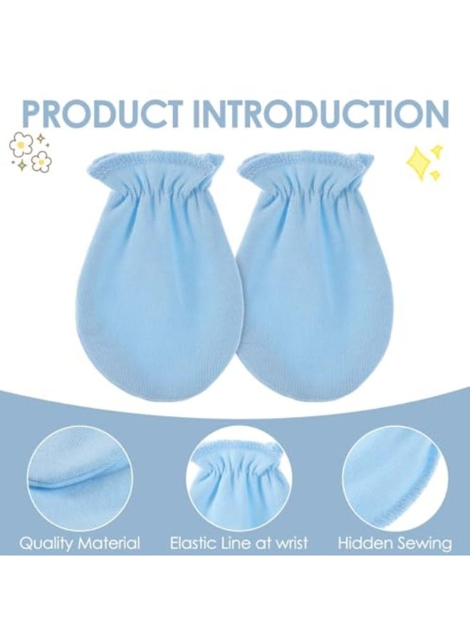 Newborn Gloves, 6 Pairs No Scratch Cotton Mittens for Babies 0-6 Months, Soft Infant Hand Protection for Newborns, Comfortable Baby Essentials for Daily Care - Image 3
