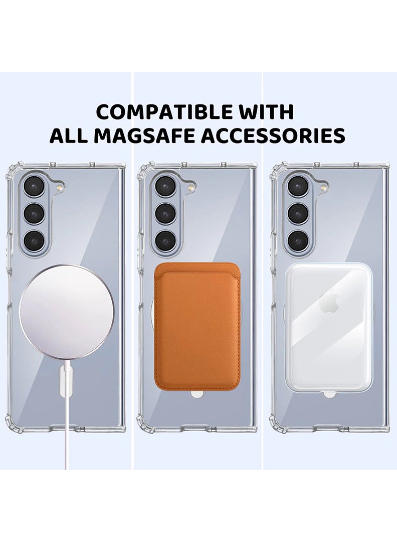 ثيودور جراب مغناطيسي لهاتف Samsung Galaxy Z Fold 5 متوافق مع الشحن اللاسلكي MagSafe، غطاء ممتص للصدمات للهاتف من Labubu (3) - Image 5