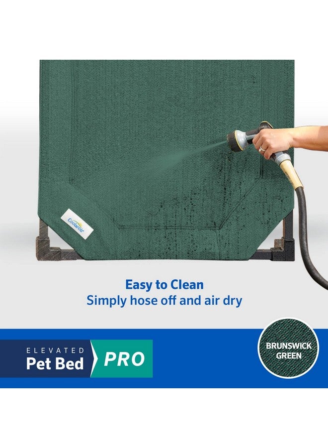 كولارو سرير تبريد مرتفع للكلاب من COOLAROO PRO، قياسي، يناسب قفصًا مقاس 48 بوصة، إطار تجميع سهل، لون أخضر برونزويك. - Image 3