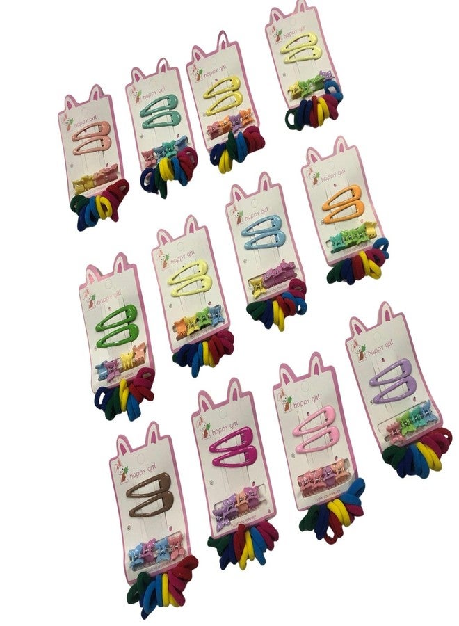 Samyak Hair Clips Combo Girls Pack Of 12 Stylish And Colorful Hair Accessories Gifts - Image 1