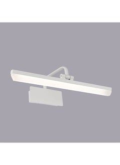 DANUBE HOME Danube Home Davinci Modern Wall Sconce Light For Wall Mirror| Indoor Wall Light With Inbuilt LED(Included) | 8W LED Lamp| Metal+Acrylic Glass Frame, White Finish - L45xW12xH20cm (1 Year Warranty) 