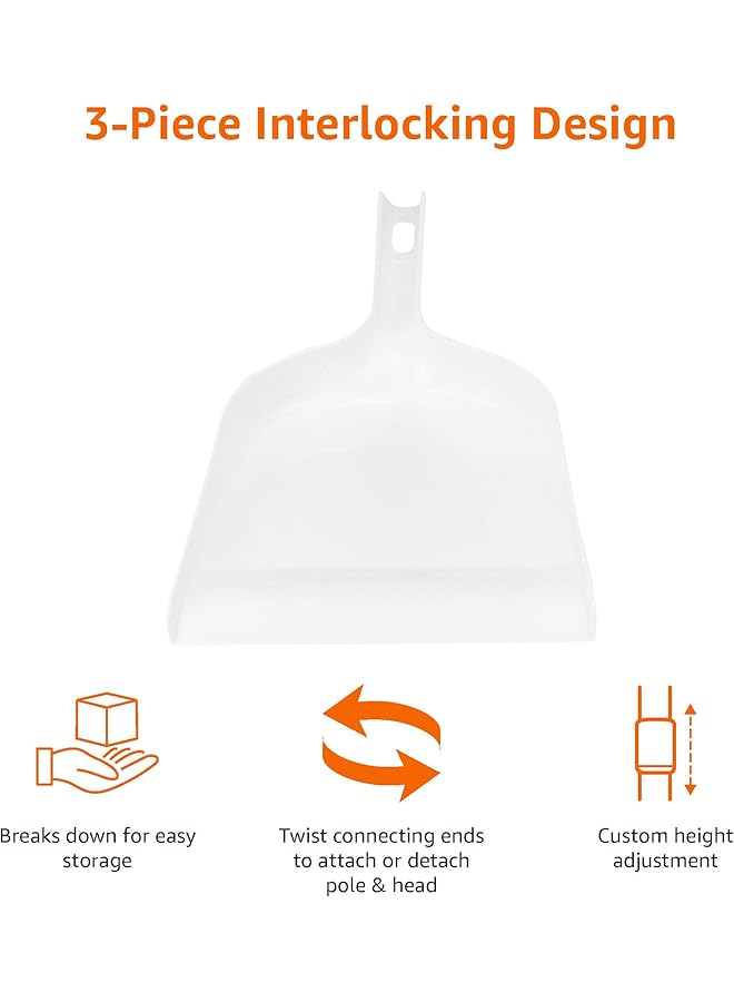 erorex Dustpan Broom Set Blue And White - Image 3