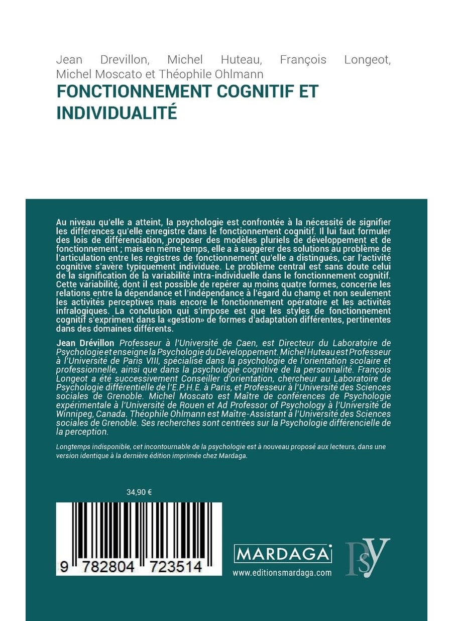 Fonctionnement cognitif et individualité  - Image 2