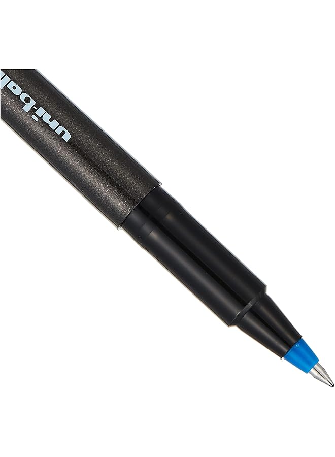 Uniball Ub155 Micro Deluxe Rollerball Pen Ultra Fine 0.5Mm Tip 0.2Mm Line Blue Ref Ub155Blu Pack Of 12  - Image 4