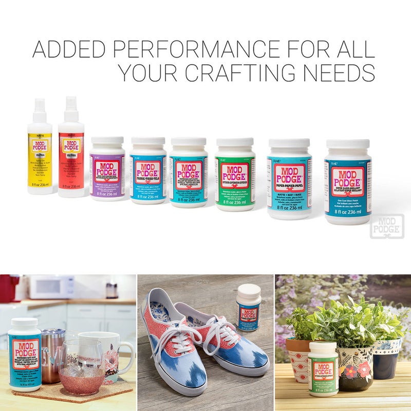 Mod Podge Dishwasher Safe Waterbased Sealer, Glue and Finish (8-Ounce), CS15059 Gloss, 8 Ounce - Image 3