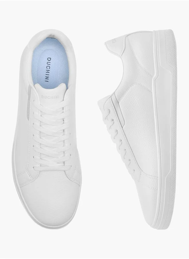 دوتشيني Men's Panelled Lace-Up Sneakers